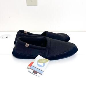 Acorn Moc Tex Polar Mens Slippers Size 10.5-11.5 Black Cloud Cushion Comfort